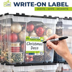 12 Gallon Clear Storage Tote with Flip Lid, Standard Duty, Pack of 4 - Image 5