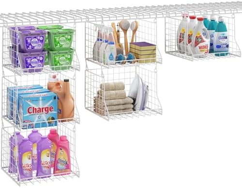 3-Tier Foldable Laundry Basket Organizer with Rotating Hooks(no wire shelf) by Unknown