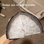 Agate Geode Bookends Heavy Duty Natural Crystal Stone Book Holders Decor - Image 5