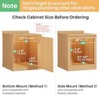 Pull Out Cabinet Organizer, Soft Close Slide Out Solid Wooden Drawers(26"W X 21"D x 6.2''H), Heavy Duty Full-extension Roll Out Shelves for Kitchen Cabinets,Pantry & Closet Organizers and Storage - Image 3