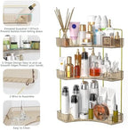 Webetop 3 Tier Corner Bathroom Organizer Countertop for Skincare & Dresser - Image 5