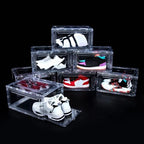 Upgraded 12 Pack Shoe Box,Acrylic Clear Shoe Boxes,Drop Front Shoe Storage Box,Clear Plastic Stackable Sneaker Box,Shoe Containers,Shoe Display Case,Sneaker Storage,Fits Up to Size 15 - Image 2