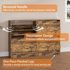 Brown Hidden Shoe Storage Cabinet for Entryway with 4 Flip Drawers - Image 6