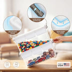 Citylife 17QT Clear Craft Organizers and Storage Box with Removable Tray - Image 5