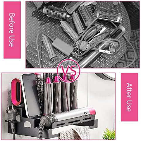 BlueFire 3 Tier Hair Tool Organizer, Wall Mount Holder for Dyson Airwrap - Image 5