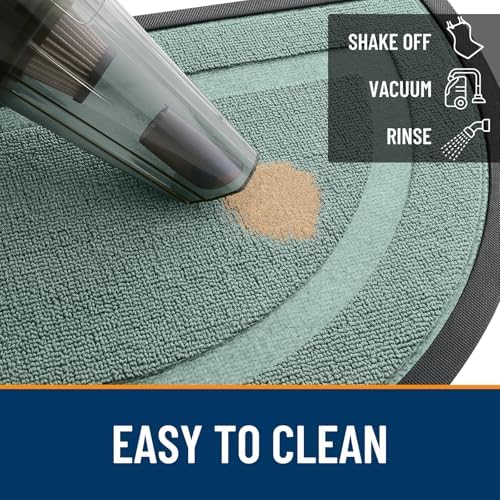 OLANLY Half Circle Front Door Mat Outside 59x34 All-Season Rubber Doormat - Image 5