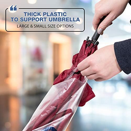 Wet Umbrella Bags - 28" Disposable Plastic Bag Refills for Umbrella Stand/Holder - 1000 Large Size Pack - Image 6