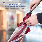 Universal Fit Wet Umbrella Bags - 16.5" Disposable Plastic Bag Dispenser Refills - 1,000 Small Wrappers - Image 6