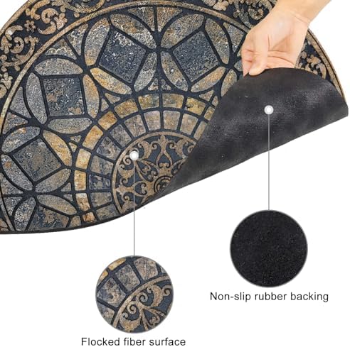 CHICHIC Entrance Door Mat Large 24 x 36 Inch Entry Way Doormat Front Door Rugs Outdoors Heavy Duty Welcome Mat Non Slip Rubber Back Low Profile for Garage, Patio, High Traffic Area, Grey - Image 4