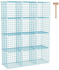 C&AHOME Wire Cube Storage, 12 - Cube Organizer Metal C Grids, Closet, Blue by CAHOME