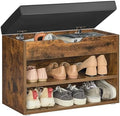VASAGLE Storage Bench with Cushion, Shoe Bench, 11.8 x 23.6 x 17.3 Inches by VASAGLEbySONGMICSHOME