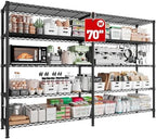 REIBII 70" W Storage Shelves, 1600LBS Heavy Duty & L/H Shaped, for Garage by REIBII