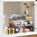 Sorbus Clear Storage Drawers for Refrigerator (Wide + Narrow Deep, 6 Pack) - Image 6