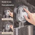 No-Drill Bathroom Suction Storage Box – Large Capacity & Strong Load-Bearing (2PCS-B) - Image 3