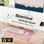 BONTEC Under Desk Keyboard Tray, Pull-Out Keyboard & Mouse Platform - Image 5