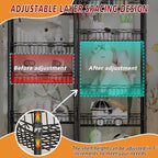 Golpart Basket Shelves Closet Rack with Wheels Metal Pantry Wire Shelf Unit - Image 5