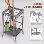 Hoctieon Coat Rack Freestanding, Coat Tree with Umbrella Holder - Image 3