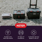 Keter Stack N Rolling Tool Box Modular Storage System 4 Piece - Image 6