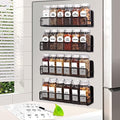 Churboro 4 Pack Magnetic Spice Rack for Refrigerator, 24 Spice Jars, Labels by Churboro