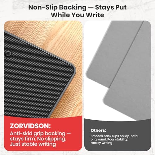 Clipboard with Pen Holder, Aluminum Protection Edge, Dual Clips (2-in-1 Holds Paper & Pen), A3 Size 11" x 17", Heavy Duty Portable Writing Board, for Classroom Office School Doctor Coach(Black,1 Pack) - Image 4