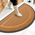 OLANLY Half Circle Front Door Mat Outside 47x23 All-Season Rubber Doormat by OLANLY