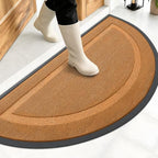 OLANLY Half Circle Front Door Mat Outside 47x23 All-Season Rubber Doormat by OLANLY