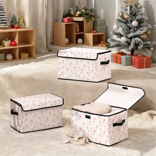 Stackable Clothes Storage Bins with Lids 3 Pack. - Image 6