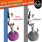 ULIBERMAGNET New Upgraded Garage Magnetic Hooks, 4 Pack Black Heavy Duty Large J Hooks with Magnet, Black Strong Anti-Slip Coating Magnet Hooks for Garden Tools, Ropes,Drill,Metal Cabinet,Pegboard - Image 5