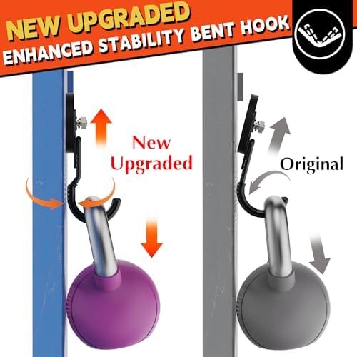 ULIBERMAGNET New Upgraded Garage Magnetic Hooks, 4 Pack Black Heavy Duty Large J Hooks with Magnet, Black Strong Anti-Slip Coating Magnet Hooks for Garden Tools, Ropes,Drill,Metal Cabinet,Pegboard - Image 5