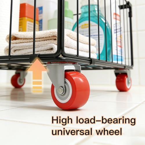 2Pack, Under Sink Organizer,Cabinet Organizers and Storage, Metal Storage Basket,Large capacity, Can Hold 40-70 Liters, Easily Push And Pull, Convenient For Cleaning Under Sink - Image 5