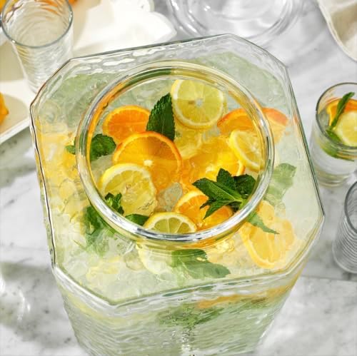 5 GALLON Drink dispenser, Glass Beverage Dispenser With Glass Lid, Large Water Drink Dispensers for Parties With 100% Leak Proof Spigot, Ideal for Lemonade,Juice, Tea, and Party Drinks - Image 3