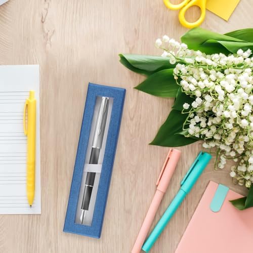 40 PCS Empty Pen Present Box, Colored Pen Presentation Display Box with Clear Lid and Cushion, Pen Gift Box for Business, Birthday Souvenir, Office Supplies - Image 7