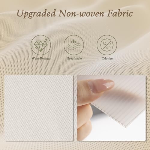 Criusia Drawer Organizer 18-Piece Set, Dresser Organizer for Baby Clothes, Foldable Closet Storage & Drawer Dividers for Underwear, Socks, Nursery (Beige) - Image 3