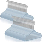 Casafield 100 Velvet Baby Hangers - 11" Size for Infant & Toddler Clothes - Light Blue by Casafield