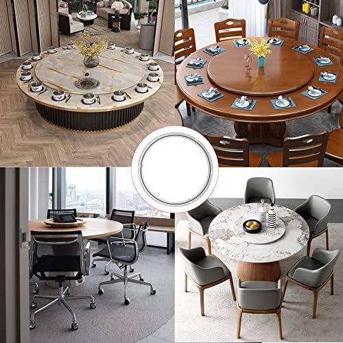 Aluminum Lazy Susan Hardware Metal Rotating Turntable Bearings Swivel Plate Hardware for Dining-Table and Workbench (14 Inchs) … - Image 7