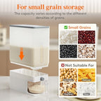 Lifewit Rice Container 26 Lbs, One-Press Dispenser with Measuring Cup - Image 6