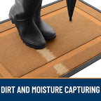 OLANLY Front Door Mat Outside 59x23, All-Season Heavy-Duty Rubber Doormat - Image 4