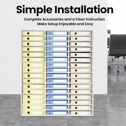 48-Slots Classroom Mailbox Thickened PVC Literature Organizer - Image 6