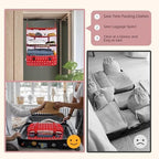 Surblue Hanging Closet Storage Bag Collapsible 3-Shelf Washable Oxford Fabric with 2 Hooks (XL 17.71 * 11.81 * 20in, Snow) - Image 4