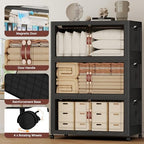 1288QT Extra Large Stackable Storage Bins with Lids & Wheels - Image 4