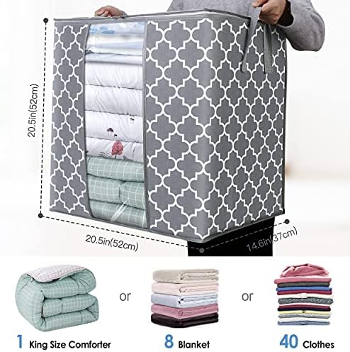 Storage Bags 6 Pack 100L Clothes Organization and Storage Containers - Image 2