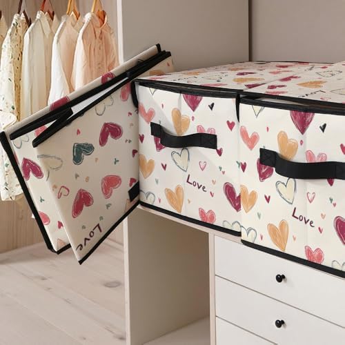 Stackable Clothes Storage Bins with Lids 3 Pack - Image 5