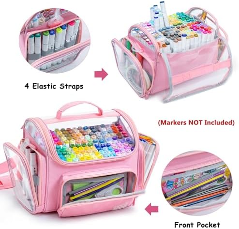 Large Marker Case for 150-200 Markers, Marker Organizer Bag - Image 6