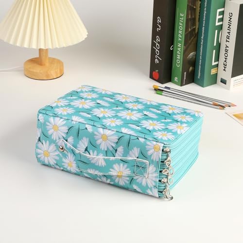 250 Slots Pencil Case 5-Layer Zipped Holder w/Handle - Image 6