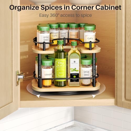 SNTD Spice Organization for Cabinet, Lazy Susan Spice Rack, 10 in - Image 3