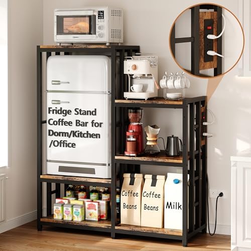 MAJALiS Mini Fridge Microwave Combo Stand Cabinet Shelf with Storage Space by MAJALiS