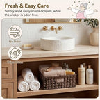 GRANNY SAYS Wicker Storage Baskets for Shelves, Dark Brown Baskets, 1-Pack - Image 3