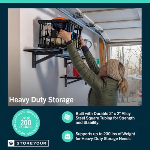 StoreYourBoard Garage Wall Shelf, 2x2 ft, Holds 200 lb, 2 Pack - Image 5