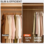 Korpai 50 Pack Velvet Hangers Non Slip,Sweater Hangers No Shoulder Bump - Image 7
