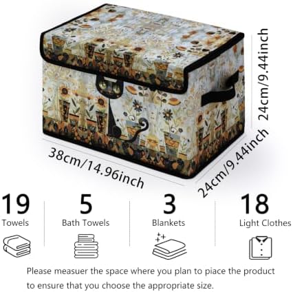Fabric Storage Bins with Lids,Under Bed Storage Containers 3Pack - Image 2